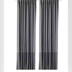 IKEA Gray MARJUN Curtains. Gray- light and dark. 1pair